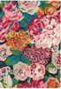 Sanderson Rose & Peony Floral Rug Cerise picture of the rug floral design
