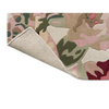 Sanderson Rose & Peony Floral Rug Red with a cotton and latex backing