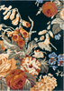 Sanderson Stapleton Park Floral Rug Navy/Burnt Orange picture of the rug floral design