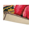 Sanderson Stapleton Park Floral Rug Rosewood with a cotton and latex backing