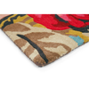 Sanderson Stapleton Park Floral Rug Rosewood hand-tufted wool rug with a cut pile