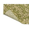 Sanderson Truffle Outdoor Abstract Rug Olive with a polypropylene non-slip backing
