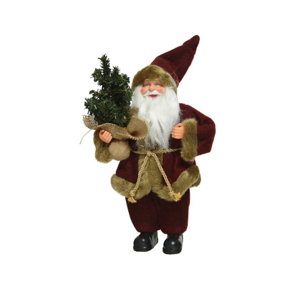 Elevate your holiday decor with the Figurine of Santa Claus holding a Christmas tree. Add a touch of festive charm and holiday spirit to your space with this delightful and heartwarming holiday decoration.