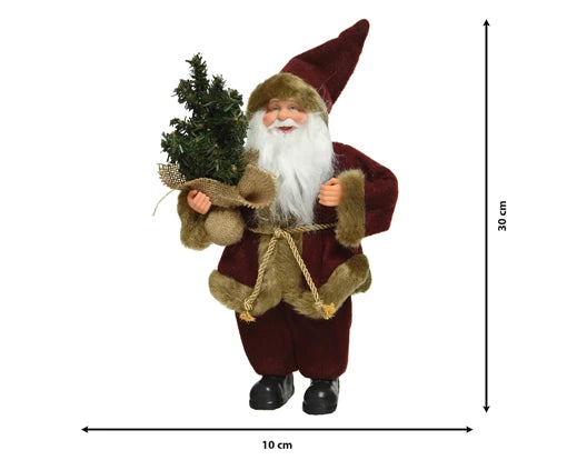 Figurine Santa With Tree