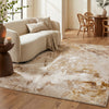 Concept Looms Santa Monica Rug SMC101 Beige Gold lifestyle picture in the living room