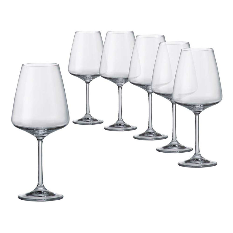 Tipperary Crystal Sapphire Set of 6 Wine Glasses - Drinking Collection