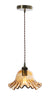 Sarina Glass Pendant with Twisted Flex full length picture