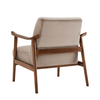 Sleek accent chair, adding both comfort and style.