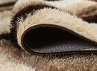 Saturn Geometric Rug - Beige Brown close view picture of the pile height