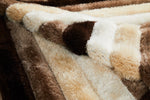 Saturn Geometric Rug - Beige Brown picture of the colors palet