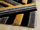 Saturn Geometric Rug - Grey Gold picture of the corner