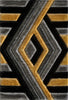 Saturn Geometric Rug – Grey Gold picture of the rug design