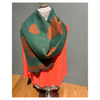 "Soft Green and Brown Scarf Perfect for Any Occasion"
