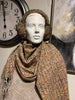 Scarf Taupe & Multicolor life style picture