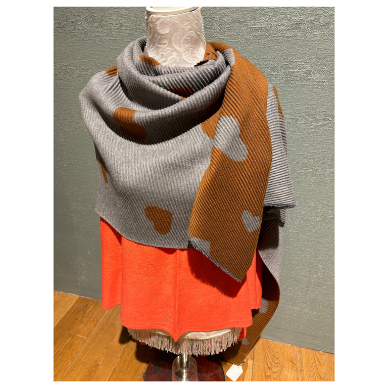 Scarf Brown and Grey