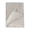 Snuggle up in style with the luxurious Amira natural throw blanket.