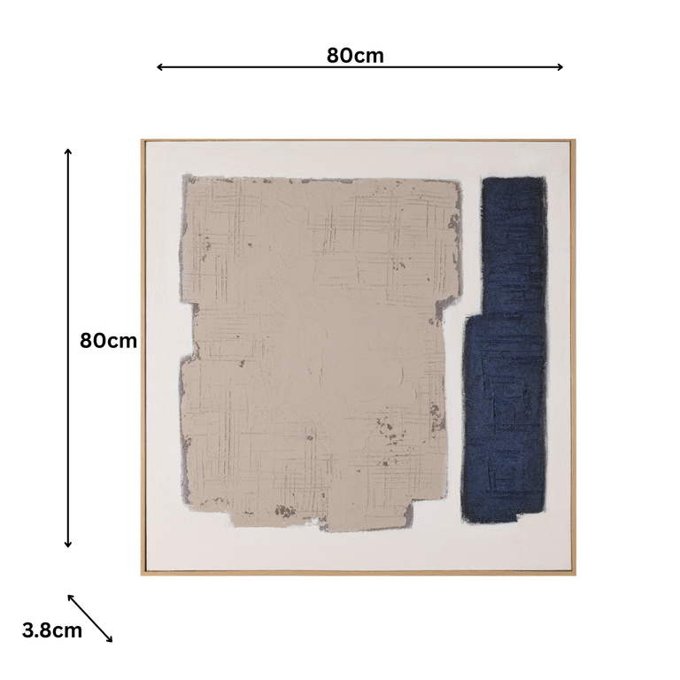 Scatterbox Art Oswin Navy/Natural Set of 2