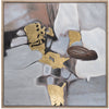 Scatterbox Art Winslow Chocolate Gold an abstract patterned canvas