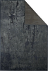 Scatterbox Artisa Rug Navy picture of the folded corner and backing