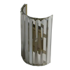 Scatterbox Bowen Wall Light Gold, a ribbed glass panel on a gold-toned wall plate