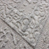 Scatterbox Camilla Damask Rug Grey close view picture of the pile texture