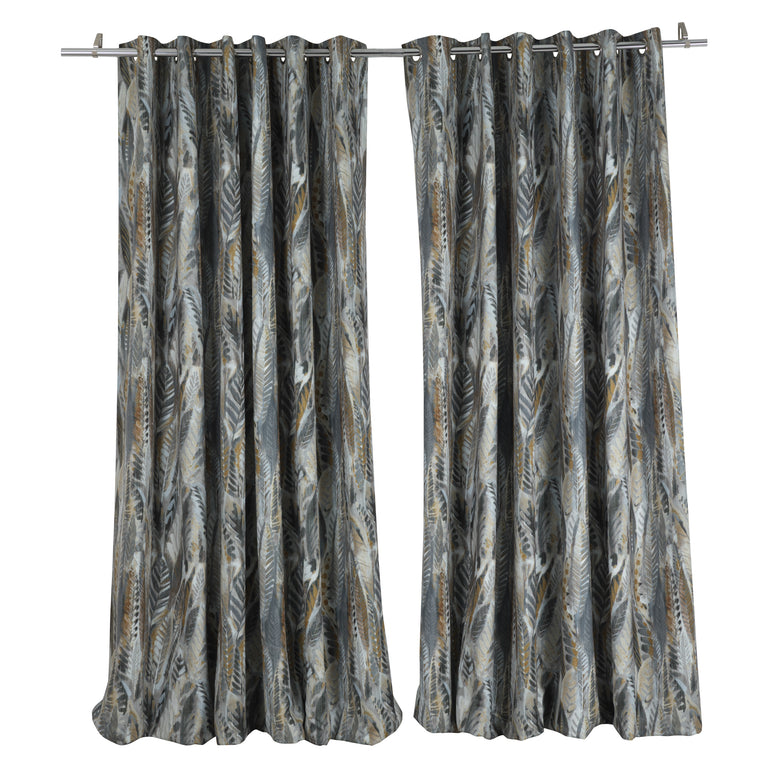 Scatterbox Curtains Aven Blue/Gold - Soft Furnishings Collection