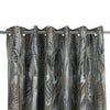 Scatterbox Curtains Aven Blue/Gold close view picture of the pole