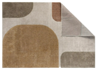 Scatterbox Ellery Rug Green / Copper picture of the folded corner and backing