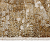 Scatterbox Elson Rug Green / Gold close view picture of the pile texture