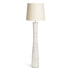 Scatterbox Haven Floor Lamp Natural, pale ceramic with a fabric drum shade
