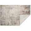 Scatterbox Haze Rug Copper / Petrol picture of the folded corner and backing