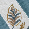 Scatterbox Lana Bolster Cushion 20x50cm Blue close view picture of the embroidered details