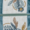Scatterbox Lana Bolster Cushion 20x50cm Blue close view picture of the zipper