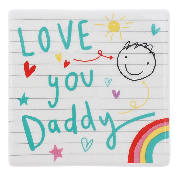School Book Coaster Daddy - School Book Design Giftware