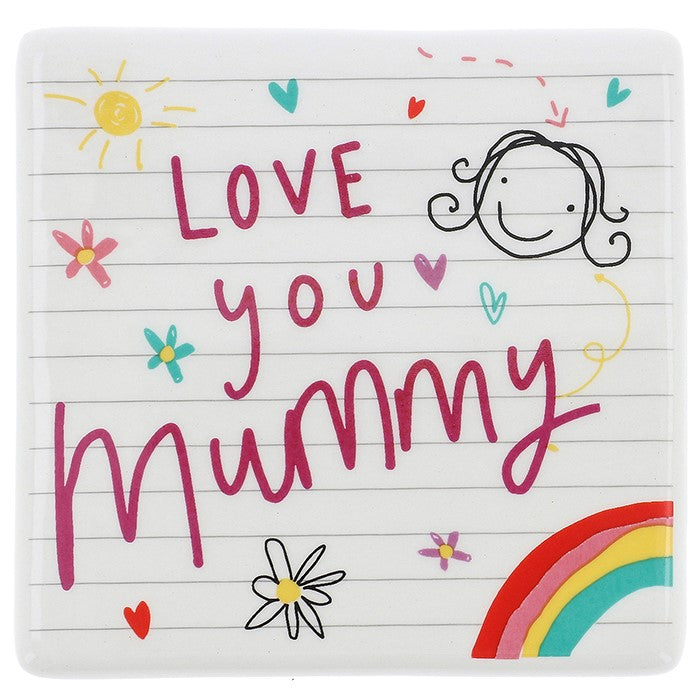 School Book Coaster Mummy - Thoughtful Giftware