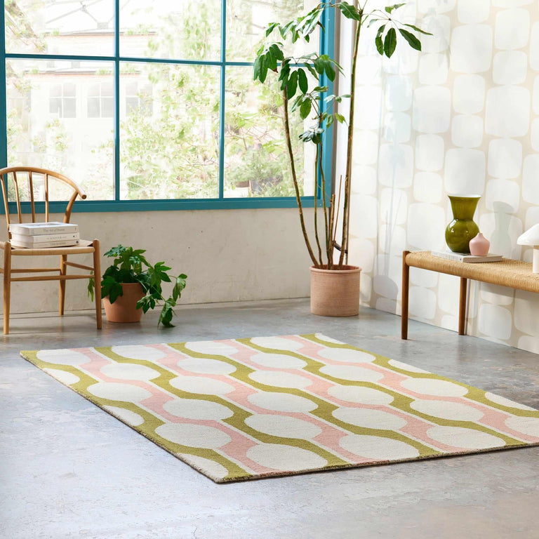 Scion Billow Geometric Rug Lichen