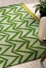 Scion Dhurrie Outdoor Rug Green lifestyle picture outside