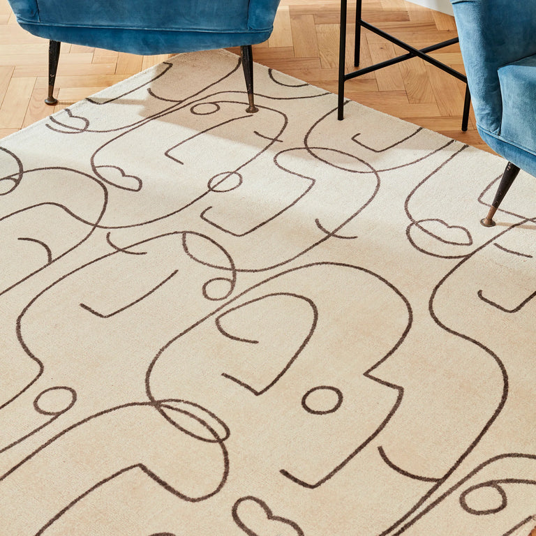 Scion Epsilon Abstract Rug Charcoal