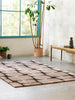 Scion Going Lohko Geometric Rug Dusk lifestyle picture in the living room