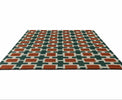 Scion Hatch Geometric Rug Rust area rug perfect for bedrooms and living rooms