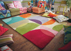 Scion Kaleido Geometric Rug Pop lifestyle picture in the living room