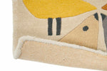 Scion Lintu Geometric Rug Dandelion with a cotton and latex backing