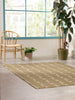 Scion Little Lohko Geometric Rug Pebble lifestyle picture in the living room