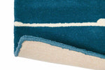 Scion Mr Fox Bohemian Rug Denim with a cotton and latex backing