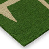 Scion Moqui Outdoor Rug Green hand-tufted rug with a loop pile