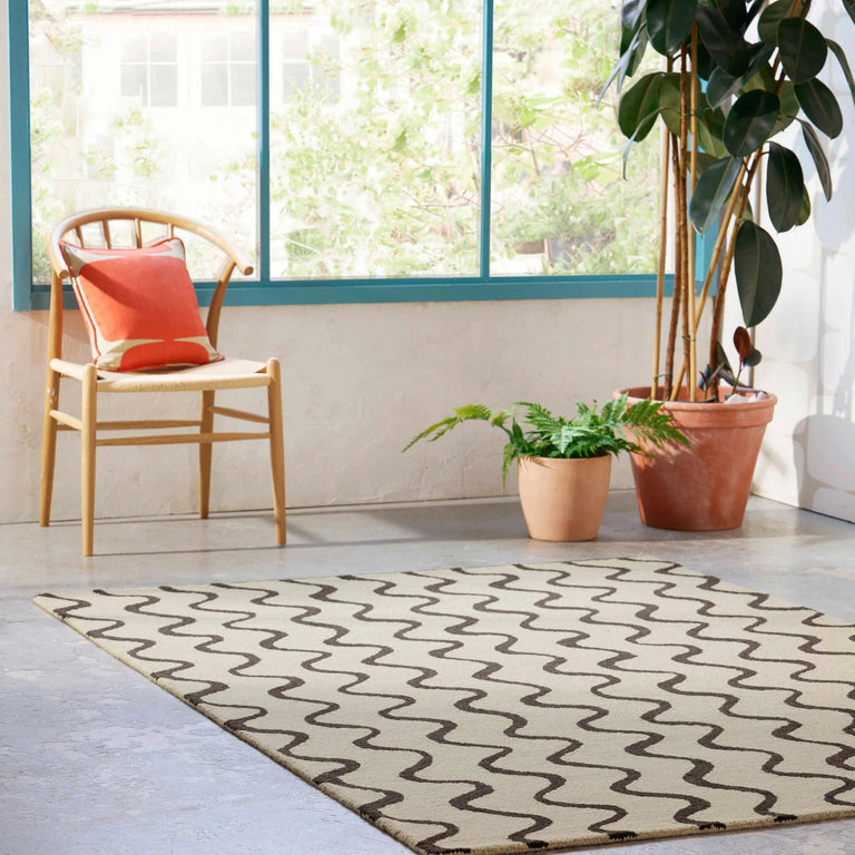 Scion Ribbon Bohemian Rug Charcoal