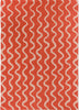 Scion Ribbon Bohemian Rug Coral bohemian wool rug