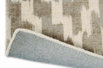 Scion Uteki Geometric Rug Slate with a cotton and latex backing