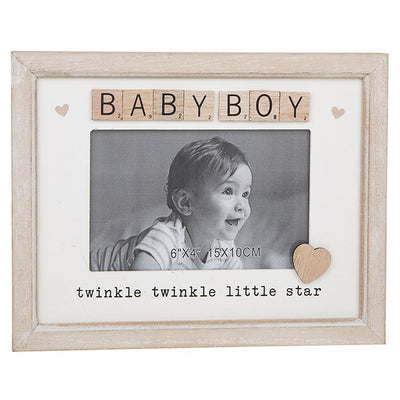 Scrabble Sentiments Photo Frame Baby Boy
