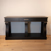 Scroll Black 150 cm Sideboard Table With Drawer front view picture